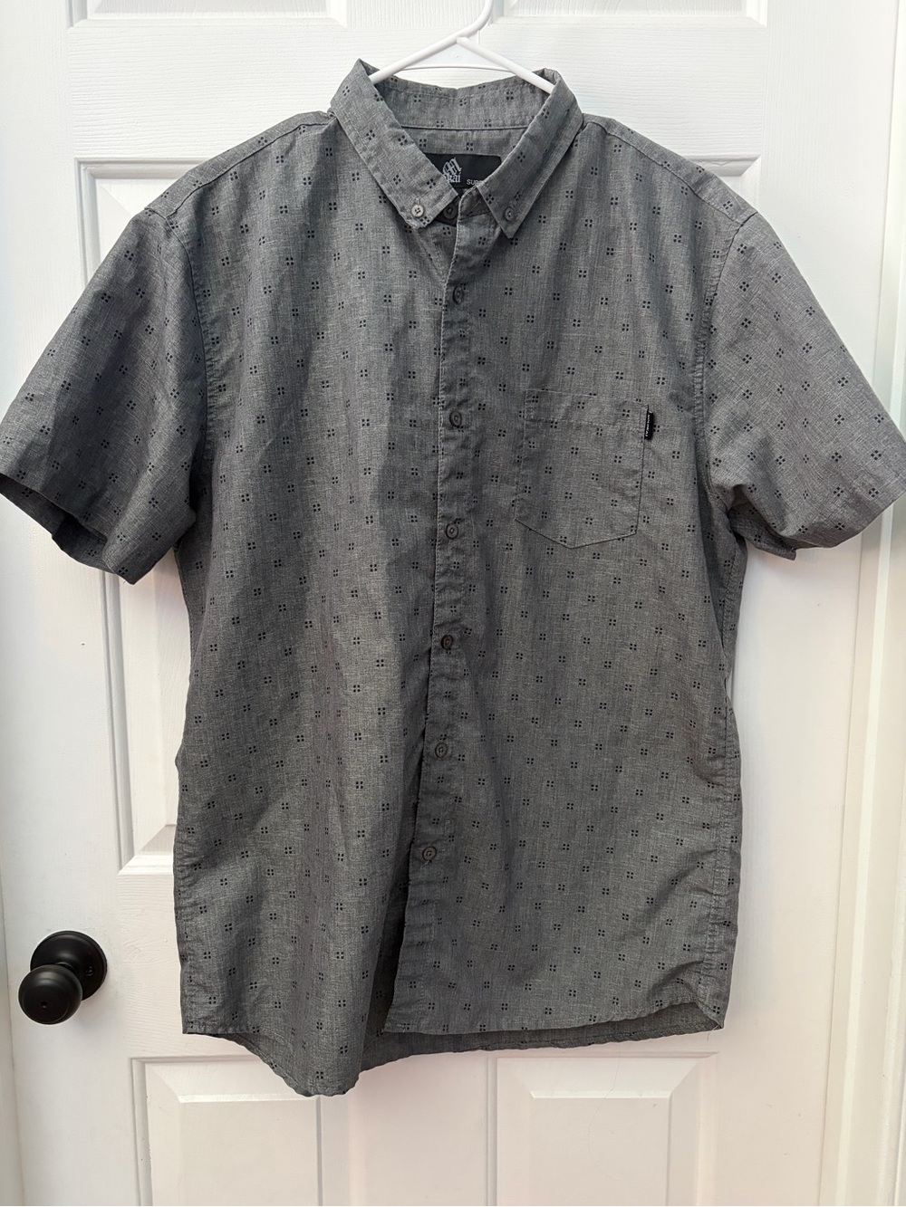 Molokai Surf Co. Short Sleeve Button-Down Shirt (Size: Large)